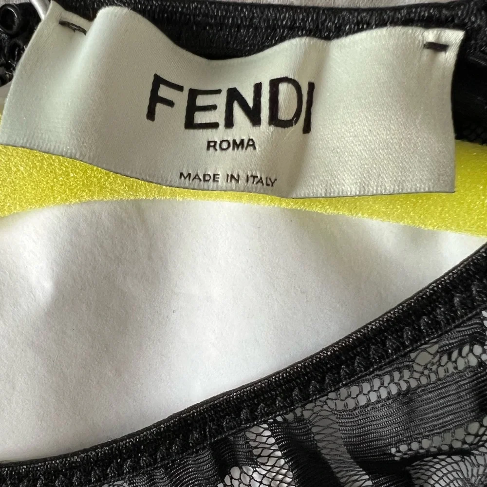 Fendi Mesh Bodysuit Sz 2 - Picture 5 of 5
